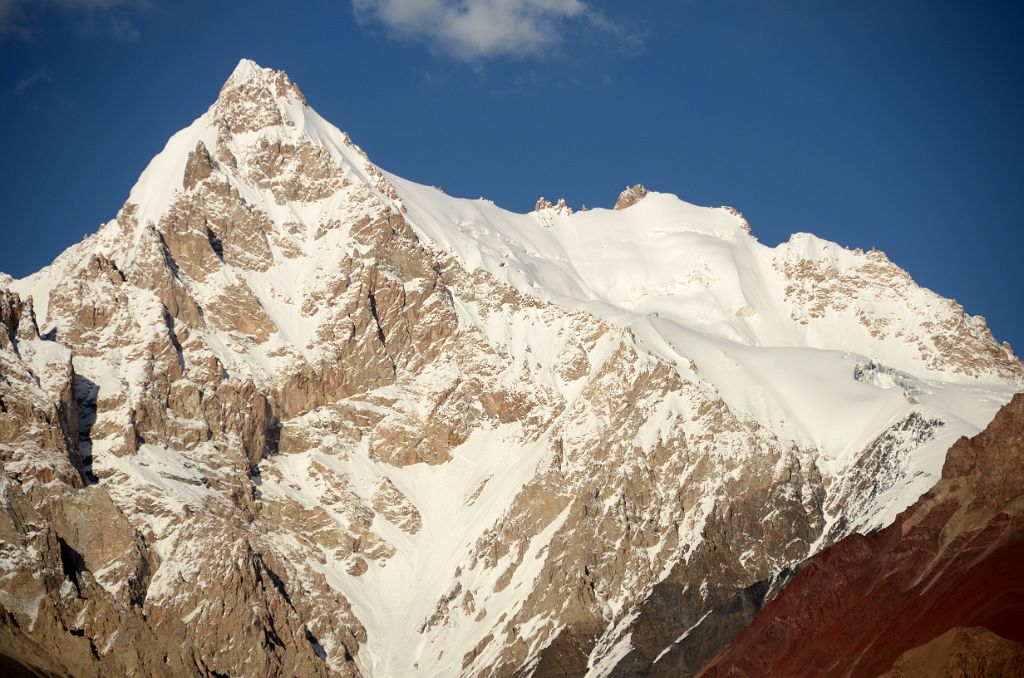 35 Mountain Close Up Looking East From Kerqin Camp Late Afternoon In The Shaksgam Valley On Trek To K2 North Face In China